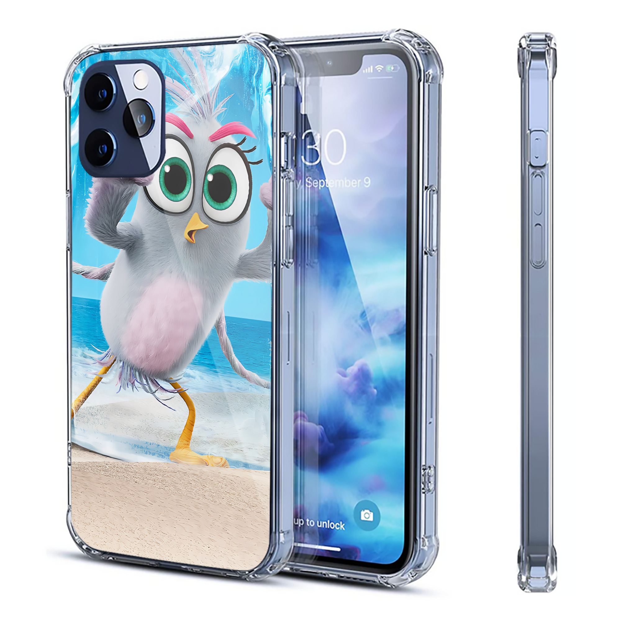 （画像用） Angry Birds アングリーバード 【iPhone 12シリーズ対応】透明スマホケース（クリアソフトケース）